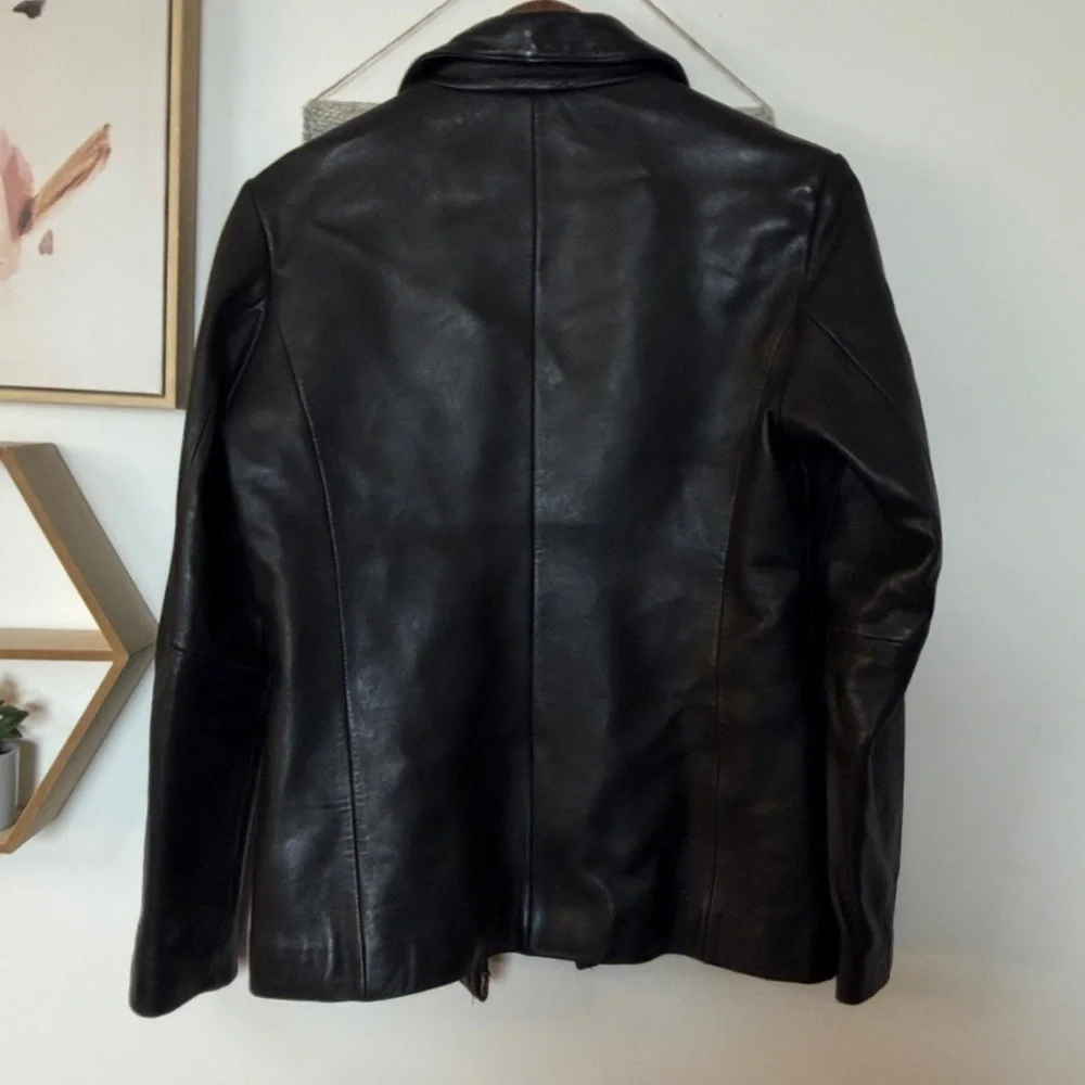 Boeing 100% Leather Jacket Women’s Small - Picture 9 of 10